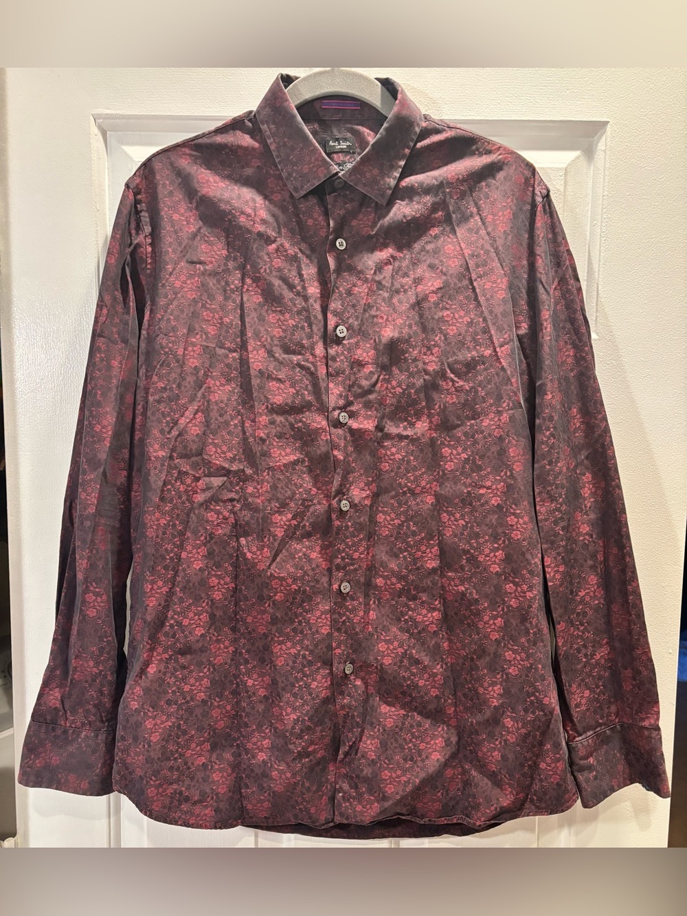 Paul Smith London Slim Fit Floral Button-Down | Made in Italy | Size 15.5/39